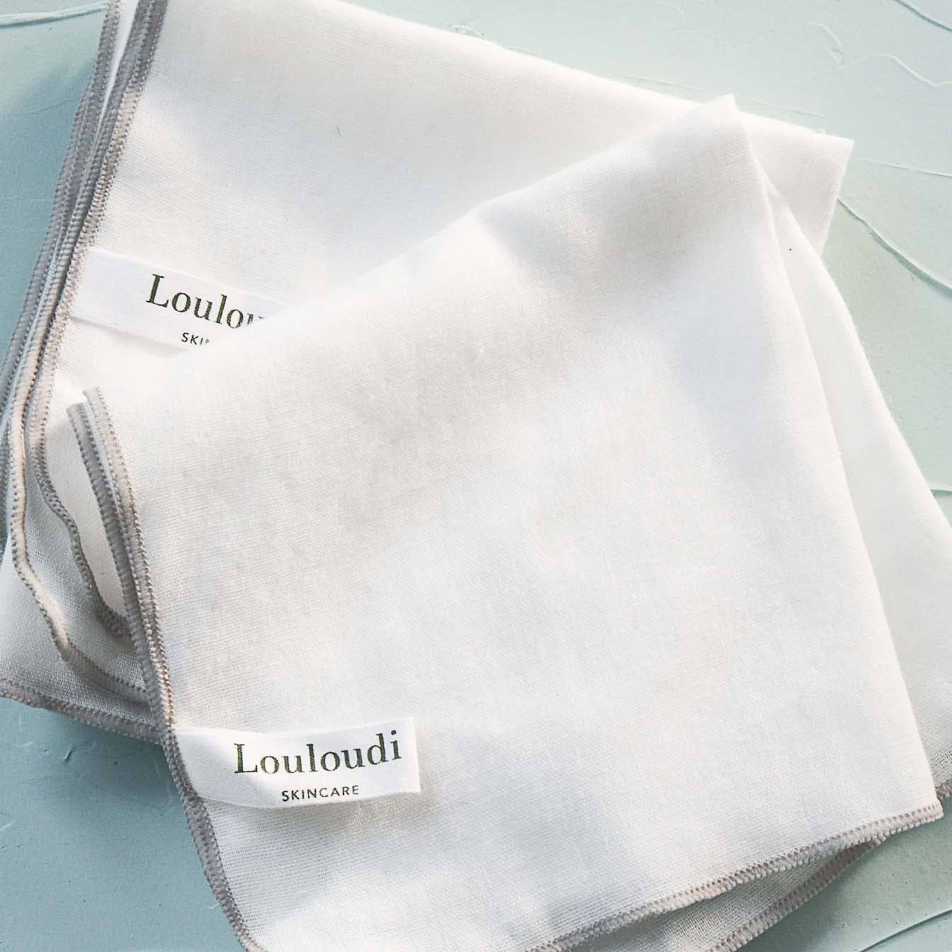 100% Organic Cotton Double Gauze Muslin Face Cloth: 1 Cloth