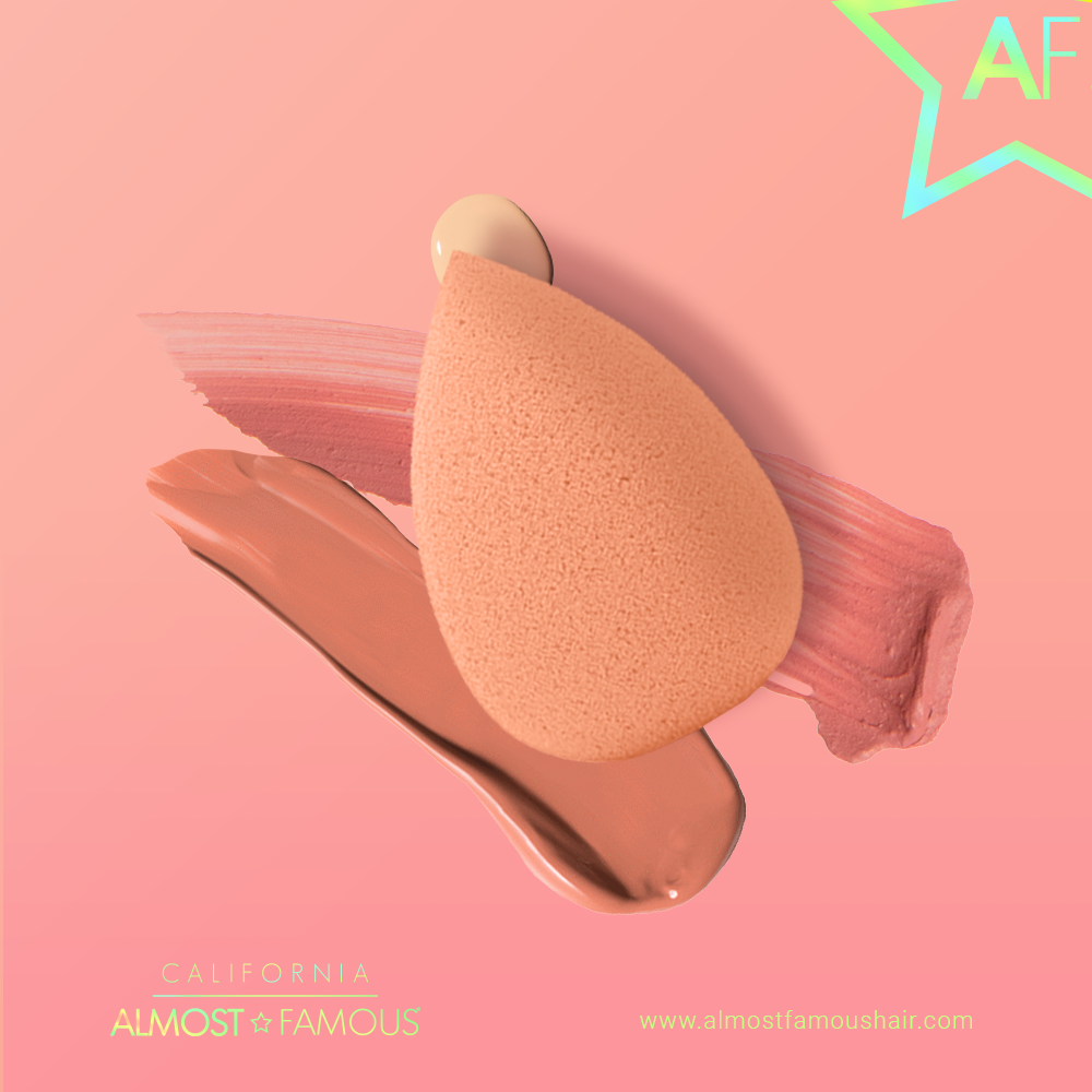 Professional Beauty Blender with Rose Gold Stand: Purple