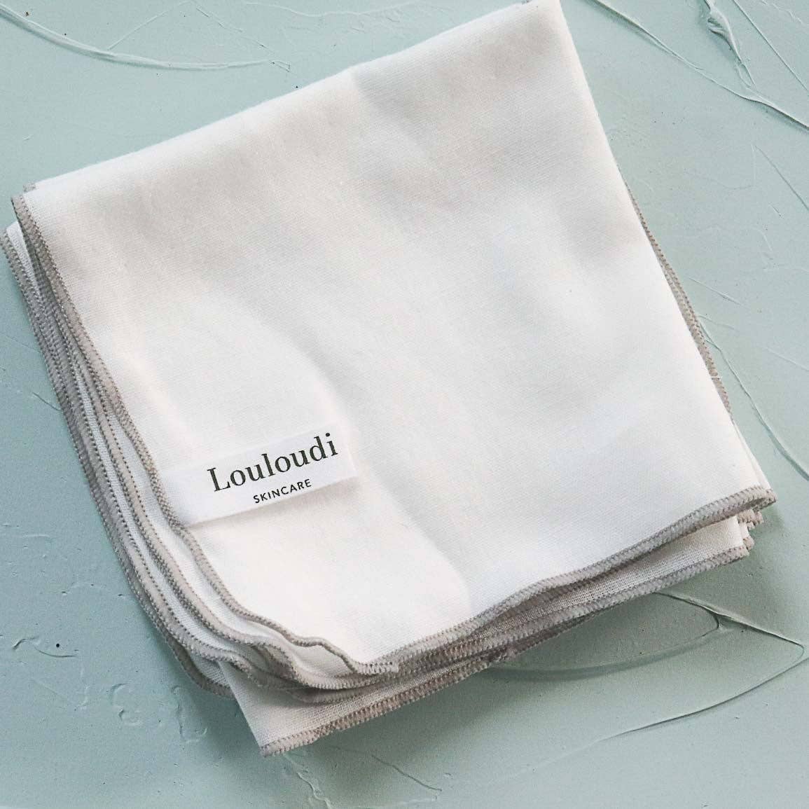 100% Organic Cotton Double Gauze Muslin Face Cloth: 1 Cloth