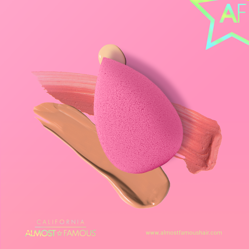 Professional Beauty Blender with Rose Gold Stand: Purple