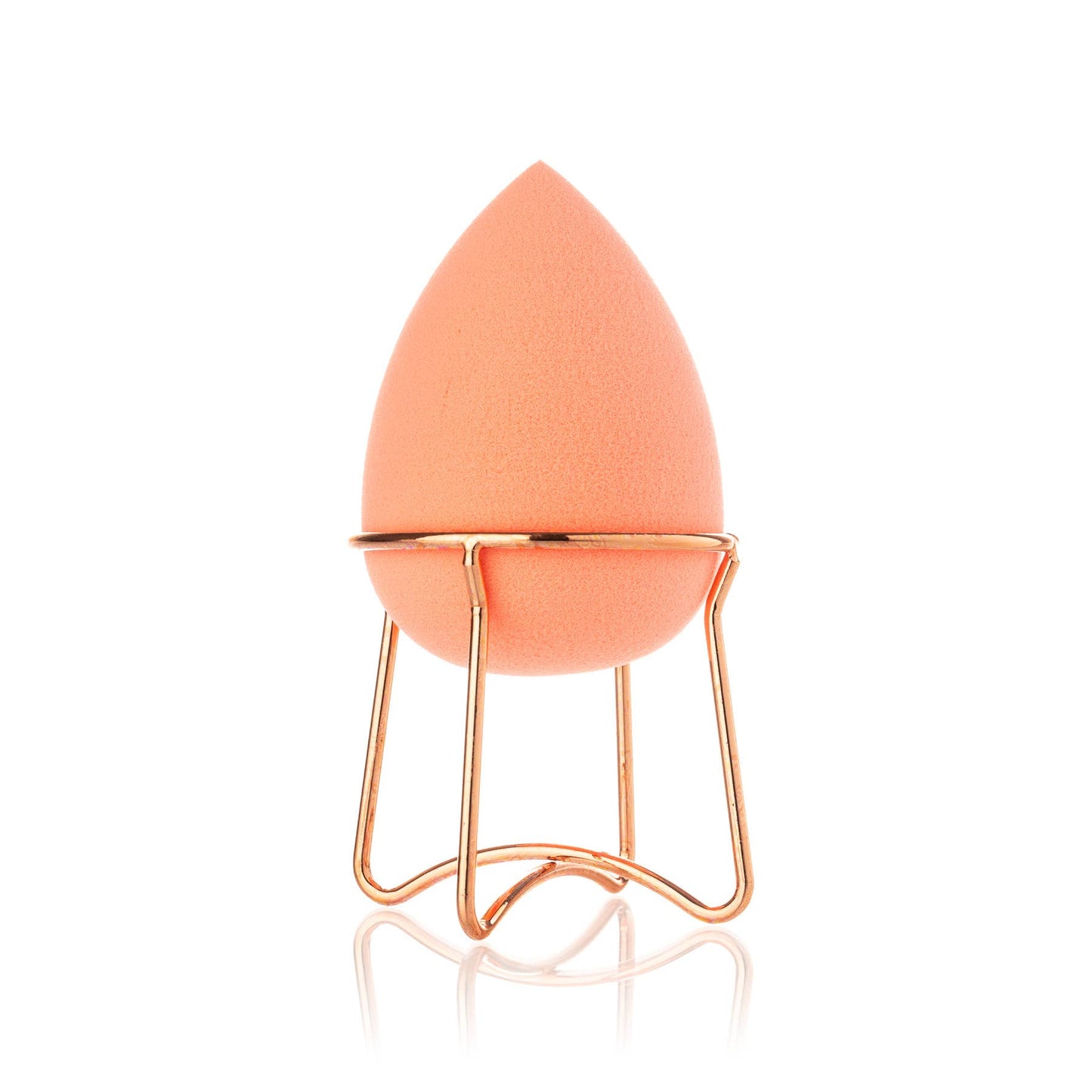 Professional Beauty Blender with Rose Gold Stand: Purple