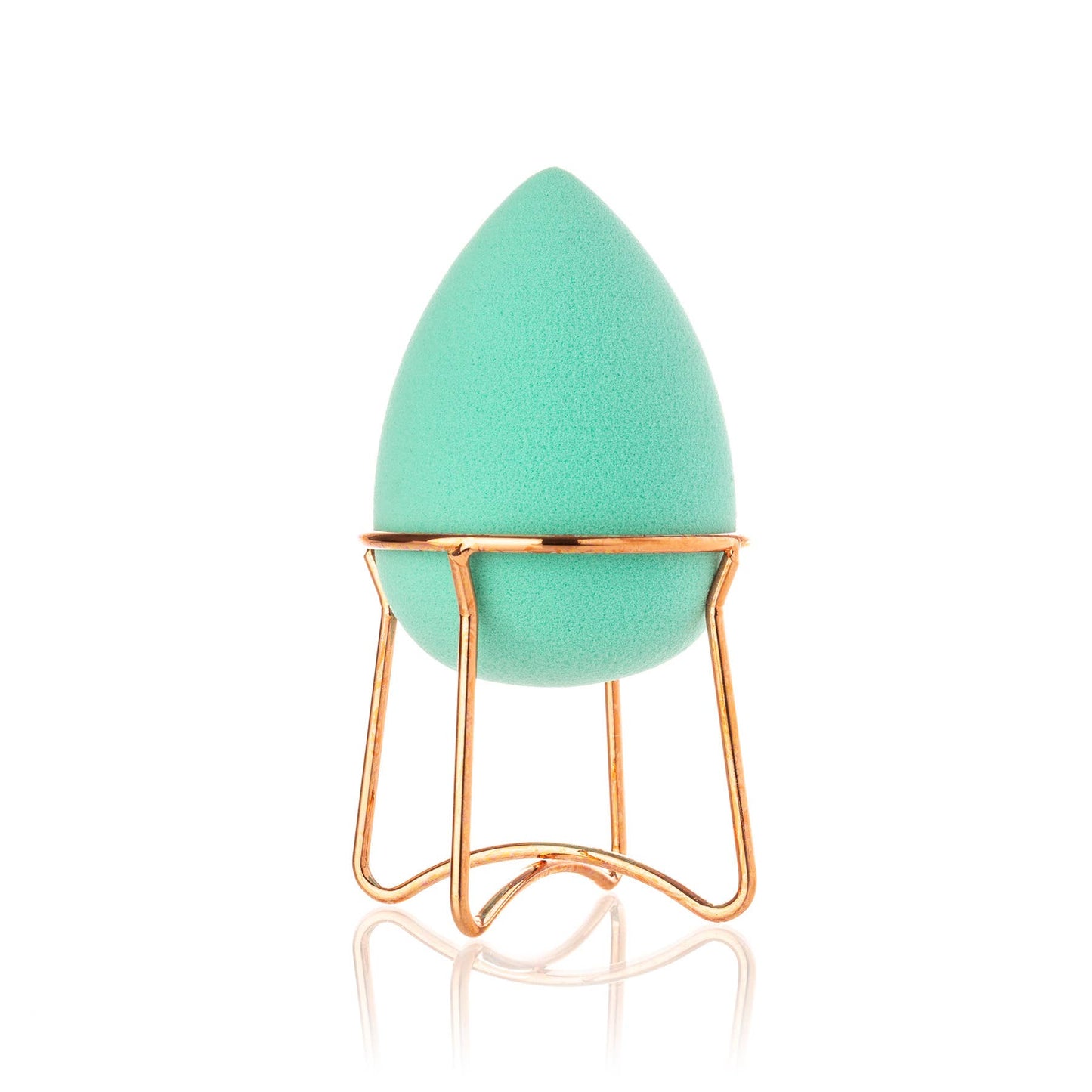 Professional Beauty Blender with Rose Gold Stand: Purple